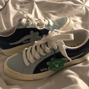 Converse x Golf Le Fleur barely blue low tops